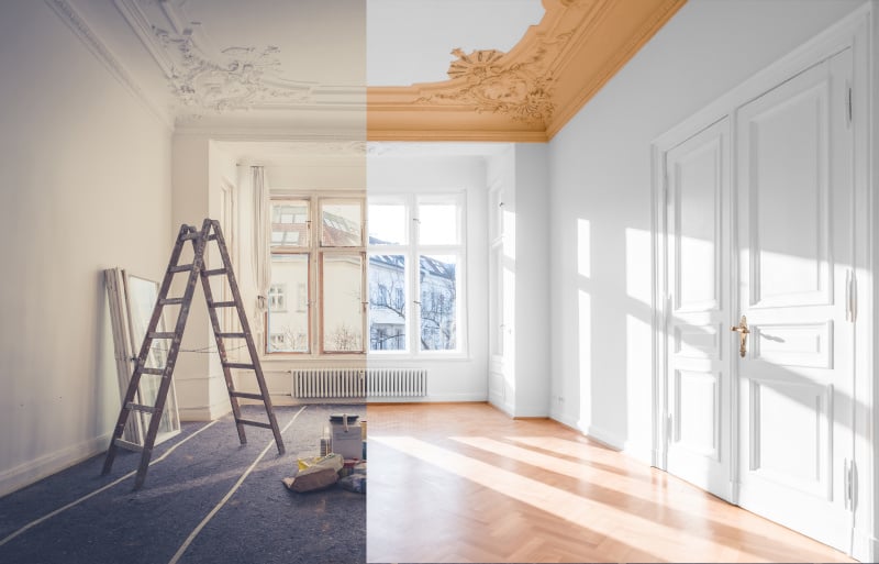 renovation before after