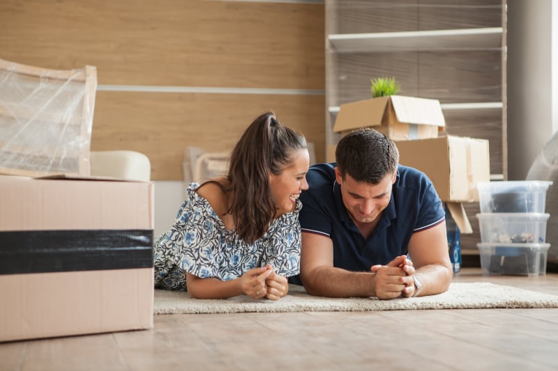 planitar 25 April 2019 couple moving in house sitting on the floor Approved Marketing Images and Videos
