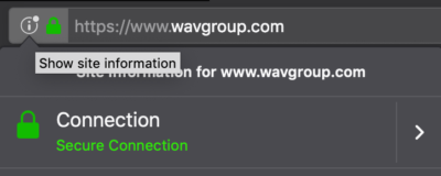 wav website is not secure 5