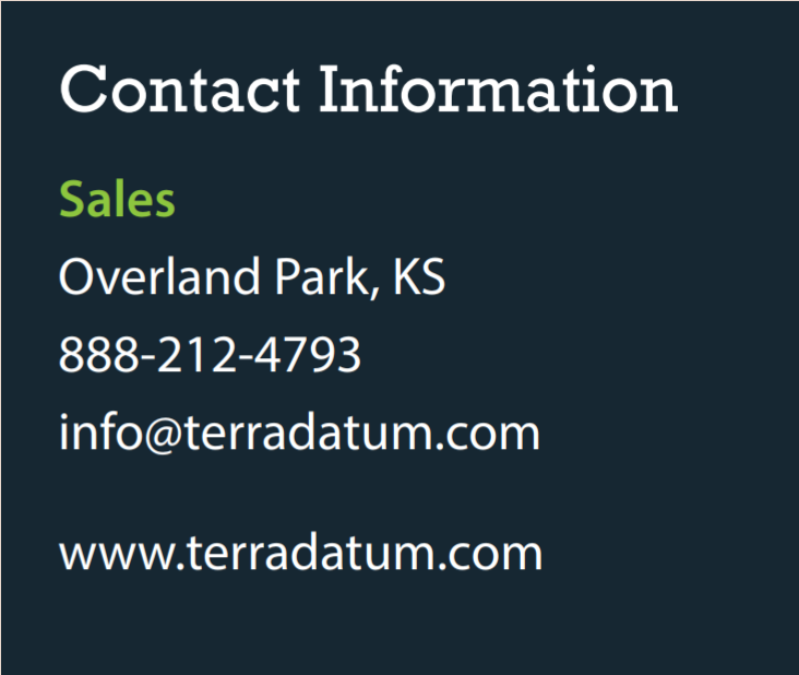 terradatum contact info